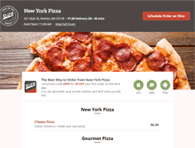 Tablet Screenshot of nypizzamalden.com